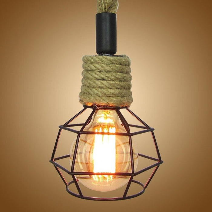 PENDANT ROPE LAMP WITH COVER 1.5MTR E27 PL RP07-02