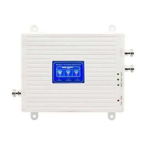 Cell Phone Signal Booster 900/1800/2100MHz 2G/3G/4G/5G All Supported Tri Band GSM DCS Mobile Signa Amplifier Repeater, Home Cell Signal Booster for Home with Adapter Coverage Area Up to 20,000 Sq.ft- White