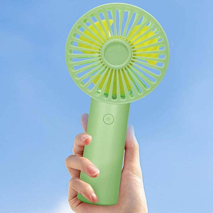 Handheld Fan Battery Rechargeable fan Mini Desk top Fan with 3 Speed can Work 4-24 Hours,Lightweight Makeup Hand Fan for Stylish Girl Women Men Indoor Outdoor-Vacation Essentials Portable Fan -Multicolor