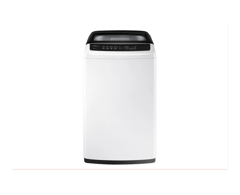 Samsung T/L Washing Machine 8kg - Automatic, Digital Inverter, Wobble Wash - White WA80CG420BW