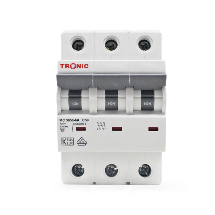 MCB THREE POLE 6KA 50AMP MC 3050-6K