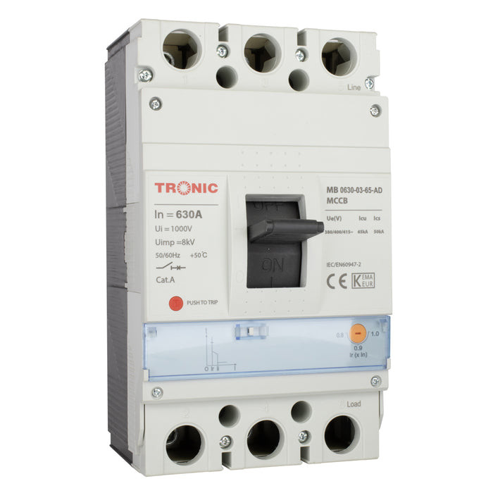 MCCB BREAKER ADJUSTABLE TYPE SGM6 630A 3P 65KA 630M MB 0630-03-65-AD