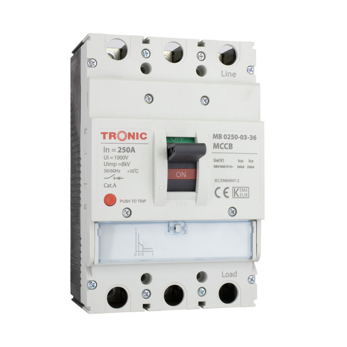MCCB BREAKER SGM6 250A 3P 36KA 250L MB 0250-03-36