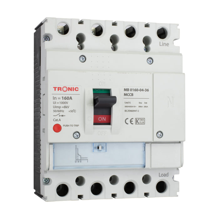 MCCB BREAKER SGM6 160A 4P 36KA 160L MB 0160-04-36