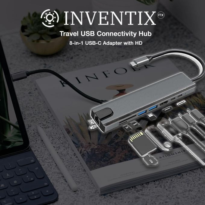 Travel USB 3.0 Connectivity Hub USB-C Adapter Laptop