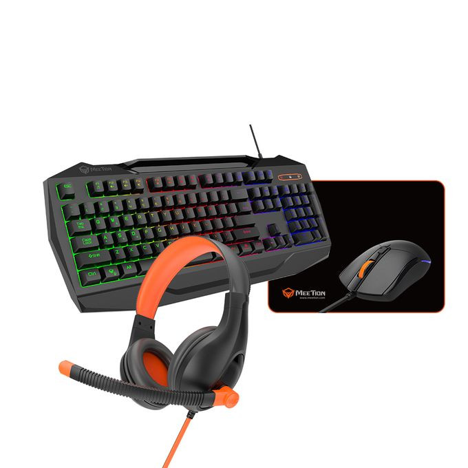 C490 4 in 1 PC Gaming Kit Keyboard Mouse, Headset and Mouse