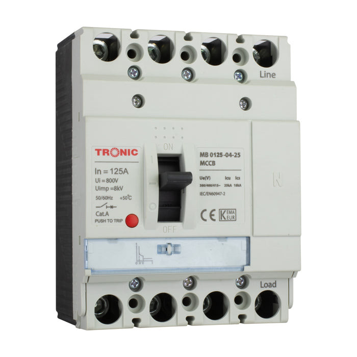 MCCB BREAKER SGM6 125A 4P 25KA 125M MB 0125-04-25