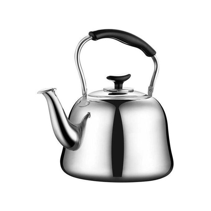 Stainless Steel Whistling Kettle - Silver  3L
