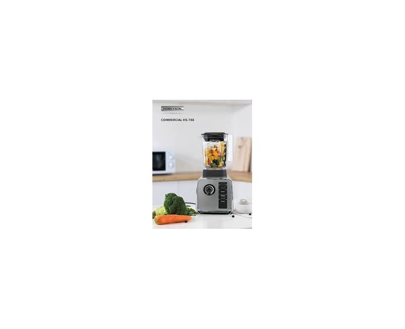 Hoffmans High Speed Nutritional 2L Commercial High Quality Blender – Grey/Transparent