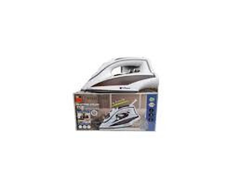 Hoffmans Steam And Dry Flat Iron - White, Black