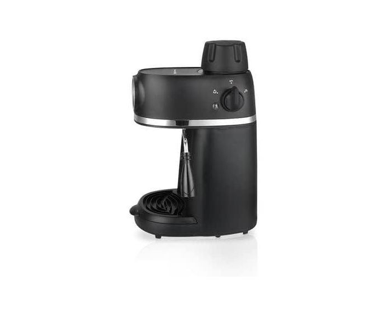 Cappuccino Caffe Lattee Electric Coffee Maker Machine With 3.5 Bar Pressure-Black
