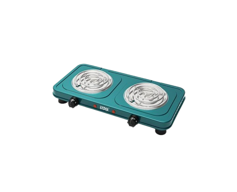 Electric Double Hot Plate With 2 Burners-Multicolour