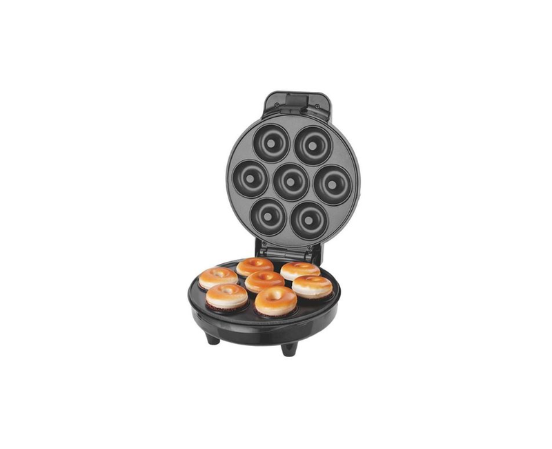 7 Pieces Donut Maker Snacks For Breakfast-Black/White
