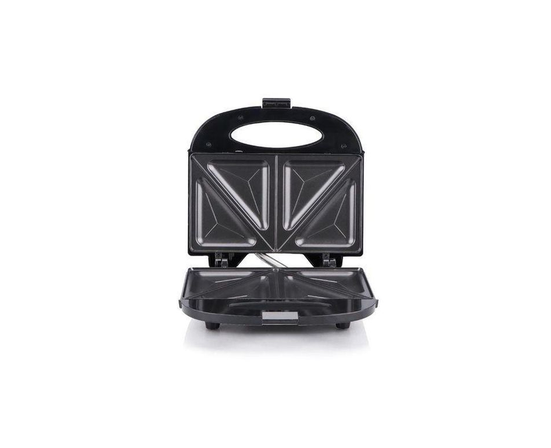 2 Slices Sandwich Maker With NonStick Plates-Black