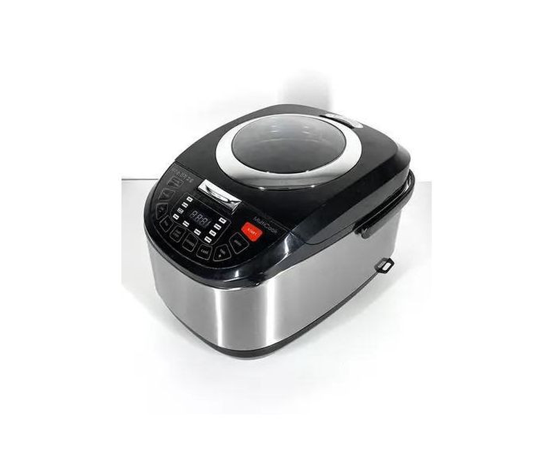 5 Liters Electric Rice CookerTouch Operated With Digital Timer-Multicolour
