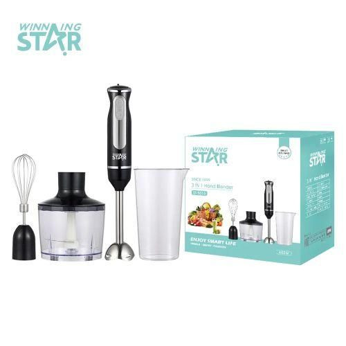 WINNING STAR 3 In 1 Hand Blender For Making Smoothies And Mincing Meat-Transparent