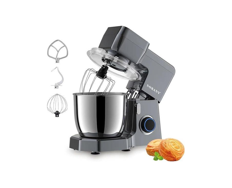 6.5 Liters Standmixer With 10 Speeds And A Powerful Copper Motor For Mixing Kneading And Stirling When Baking-Multicolour