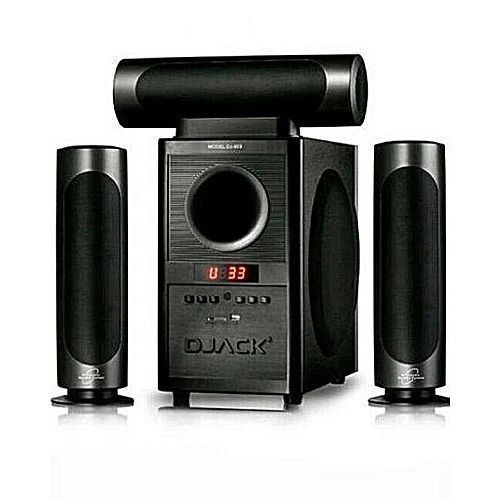 Powerful 3.1 X-Bass DJ-903L AC&DC Bluetooth Home Theater System - Black