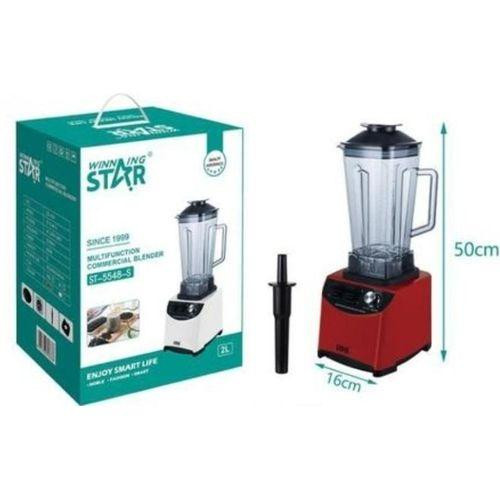 Commercial Blender Heavy Duty Smoothies Fruits & Ice Crusher 2Litres - Red,White