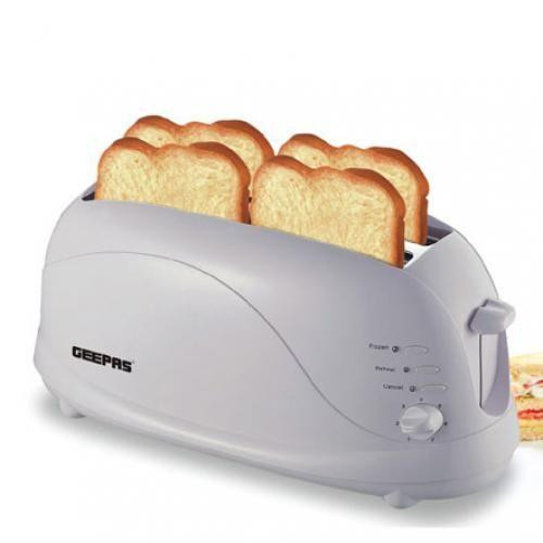 4 Slice Bread Toaster- White