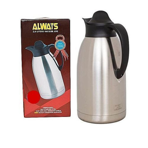 Always 2.5 Liters Thermal Flask With Double Wall Insulation-Silver