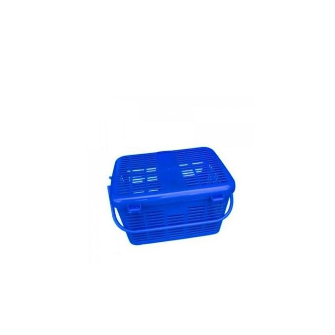 Plastic Square  Basket  Blue