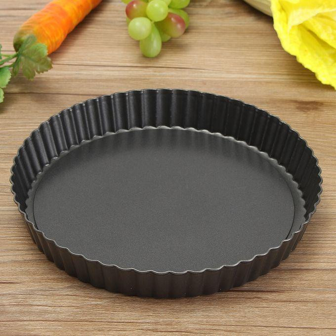 Pie Cake Pasty Removable Non Stick Bottom Baking Pastry Mold Pan Cook - Black