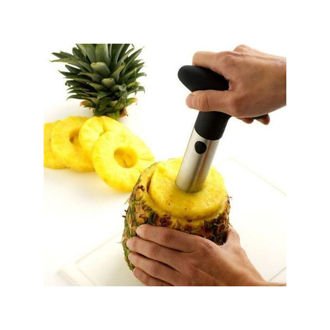 Stainless Steel Pineapple Peeler and Slicer  Silver