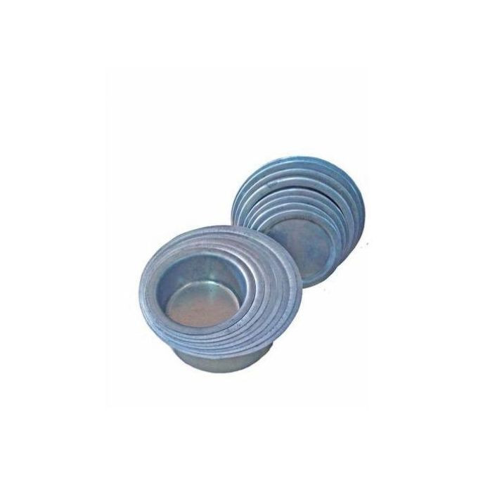 Set of 8pc S. Pans With Covers - Silver