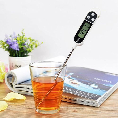 Digital Kitchen Food Stab Probe Thermometer - White
