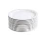 12 pieces Of Dinner Plate - White