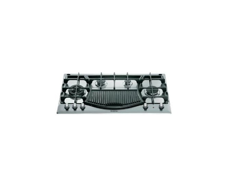 ARISTON ITALY 90cms 4Gas 1Electric - Stainless Steel - Auto Ign Cast Iron Pan supports PH941MSTBGH