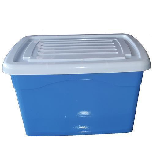 40L Plastic Storage Container- Blue & White