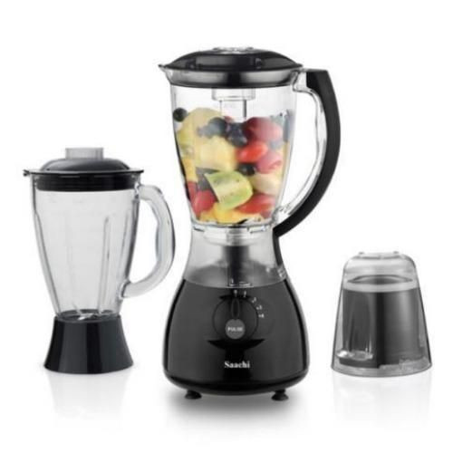 3 in1 Blender Of 1.5 Litres With 2 Jars-Black