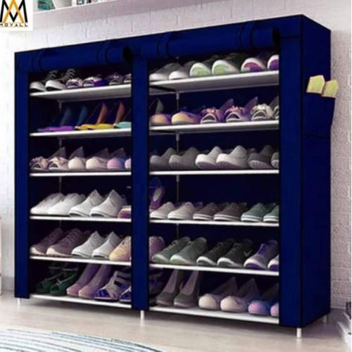 12 Shelves Shoe Rack - Blue