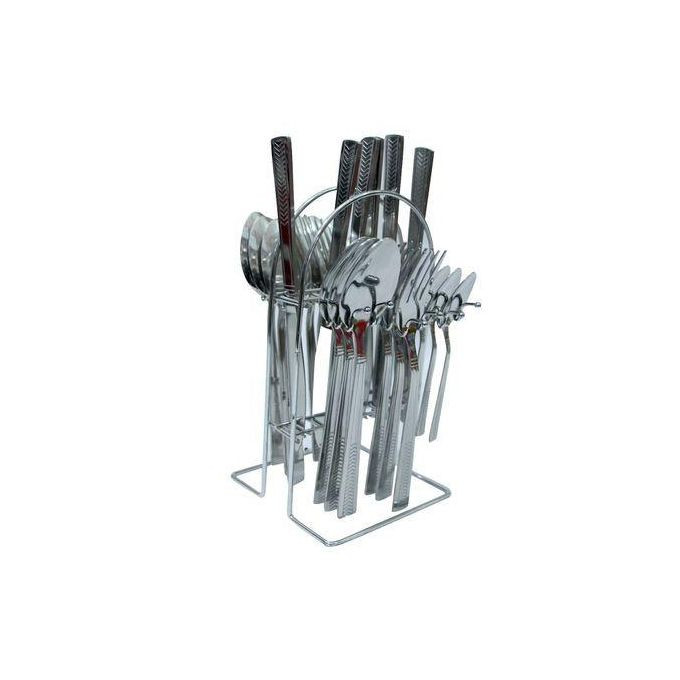 Cutrely Set With Spoons,Tea Spoons,Tableknifes And Forks Design May Vary - Silver