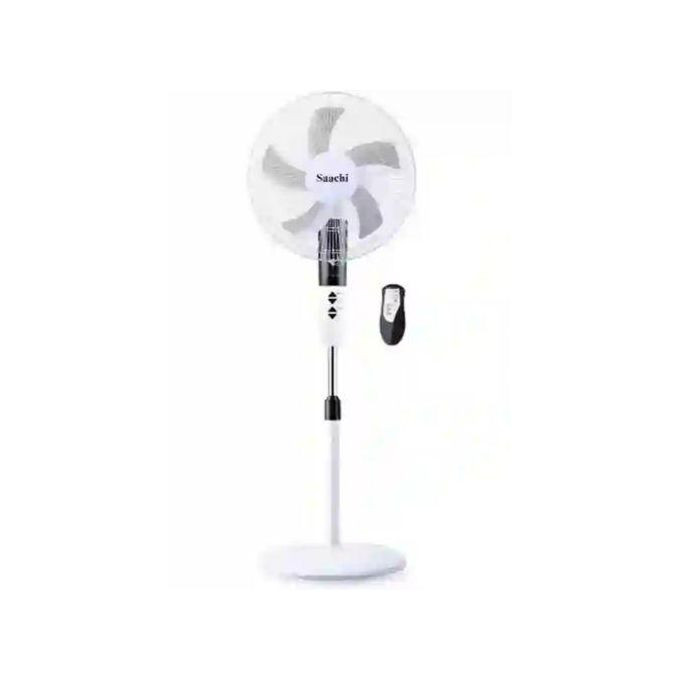 16 Inch Electric Stand Fan With Remote Control-White