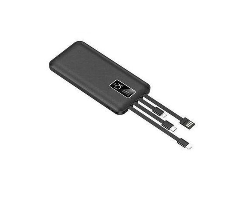 Fast Charging Power Bank For Charging 4 Devices At Once 20000mAh-Black/White