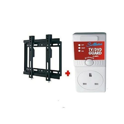 TV Wall Mount 14" To 42" Plus TV Guard - Black