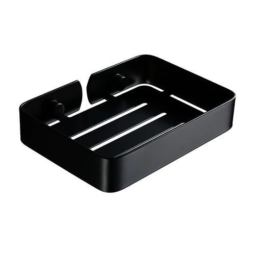 Stainless Steel Modern Soap Dish Bathroom Accessory Rack-Black