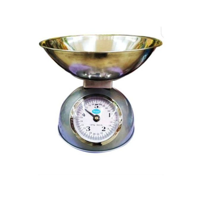 Stainless Steel Mechanical Weighing Kitchen Scale Set - Silver