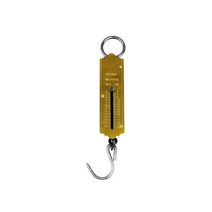 50kg Newton Spring Pocket Weighing Scale - Gold