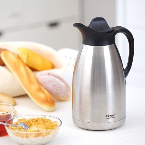 2 Litre Stainless steel Vacuum Coffee Tea Thermos Flask– Silver