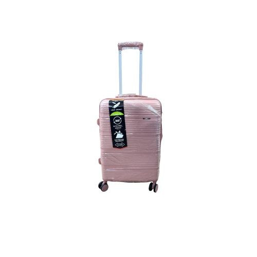 A Small Travel Suitcase Light Weight 8-Wheel Spinner Extremely Durable Good Quality Water Proof Material And Strong Double Zipper