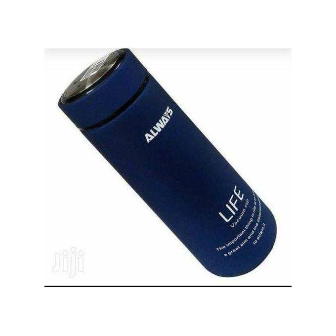Stainless Steel Vacuum Water Bottle, 0.45L - Blue