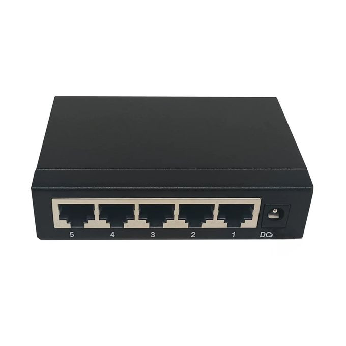 5 Ports Network Switch 10/100Mbps- RJ45 Ports Auto Negotiation- Black