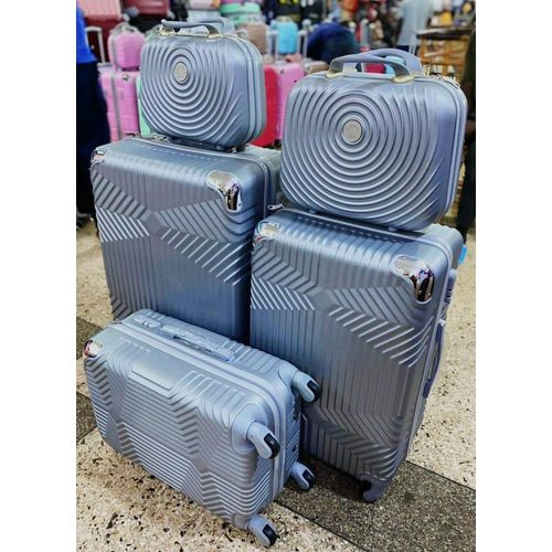 A Set Of 5 In 1 Pure Rubber Unisex Strong Material Durable Double Zipper Extremely Durability Anti-thfety zip 8-wheel