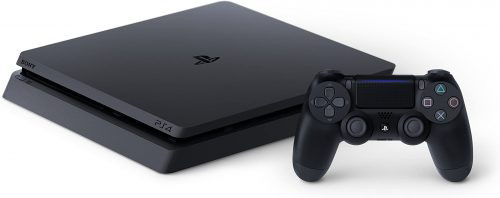 PS4 Slim 500GB FIFA 19 Bunde With 2 Wireless Controllers - Black