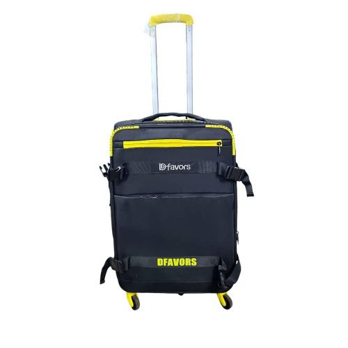 A Medium Size Suitcase Which Carry 23KGS It's Strong Material Durable And Long Lasting Water proof Material It Has 5-Wheels