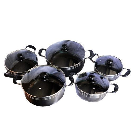 Tornado Non Stick Serving Dishes, 5pcs - Black